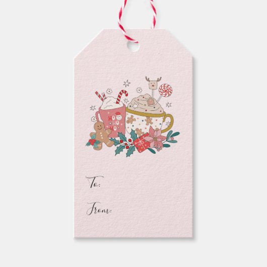 Mooie Kerstcadeautags Cadeaulabel (Voorkant)