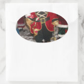 Mooie kerstcadeautjes afbeelding.JPG Ovale Sticker (Tas)