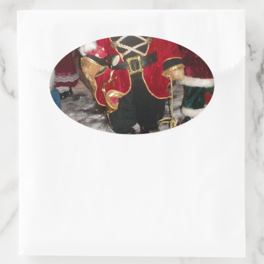 Mooie kerstcadeautjes afbeelding.JPG Ovale Sticker (Tas)