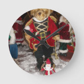 Mooie kerstcadeautjes ronde klok (Voorkant)