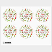 Mooie kerstcadeautjes ronde sticker (Vel)