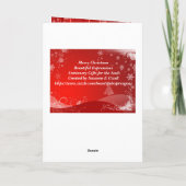 Mooie kerstdagen feestdagen kaart (Achterkant)