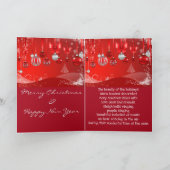 Mooie kerstdagen feestdagen kaart (Binnen)