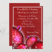 Mooie kerstdiner uitnodiging (Voorkant / Achterkant)