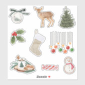 Mooie Kerstelijke Sticker Set (Vel)