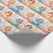 Mooie kerstengel cadeaupapier (Hoek)