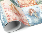 Mooie kerstengel cadeaupapier (Rol Hoek)