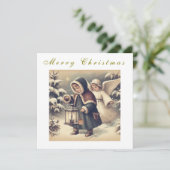 Mooie Kerstengelen Vakantieansichtkaart Feestdagenkaart (Staand voorkant)