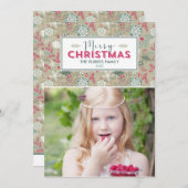 Mooie kerstfeestdag fotokaarten feestdagenkaart (Voorkant / Achterkant)