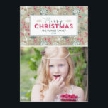 Mooie kerstfeestdag fotokaarten feestdagenkaart<br><div class="desc">Het seizoen vieren met deze moderne en stijlvolle vakantiekaart van Berry Berry Sweet. Bezoek WWW.BERRYBERRYSWEET.COM voor meer van onze stijlvolle vakantie-collecties.</div>