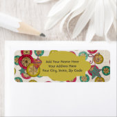 Mooie kerstfeestdag — labels voor retouradressen (Insitu)