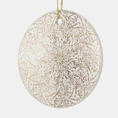 Mooie kerstfeestdag met Gold Star Keramisch Ornament (Links)