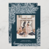 Mooie kerstfeestdag voor de marine feestdagenkaart (Voorkant / Achterkant)