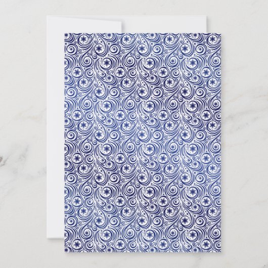 Mooie kerstfeestelijke feestelijke feestelijke oni kaart (Achterkant)