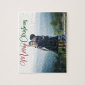 Mooie kerstfeestelijke foto Aangepast cadeau Legpuzzel (Verticaal)