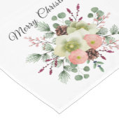 Mooie kerstfeestetafel korte tafelloper (Hoek)