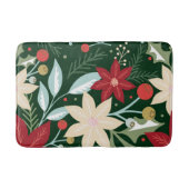 Mooie kerstFloral Badmat (Voorkant)