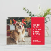 Mooie kerstfoto feestdagenkaart (Staand voorkant)