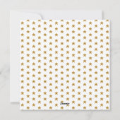 Mooie kerstfoto Harar Gold Glitter Stars Feestdagenkaart (Achterkant)