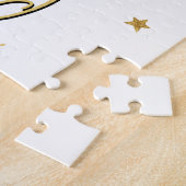 Mooie kerstfoto Harar Gold Glitter Stars Legpuzzel (Zijkant)