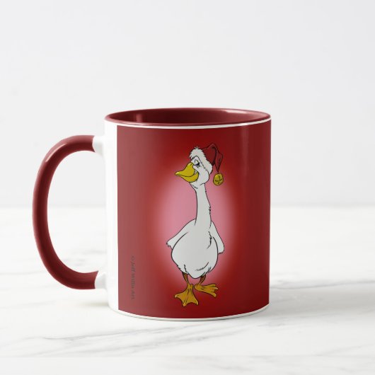 Mooie Kerstgans Mok (Links)