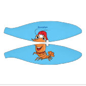 Mooie kerstgarnalen cartoon illustratie basketbal (Panelen)