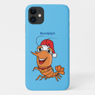 Mooie kerstgarnalen cartoon illustratie Case-Mate iPhone case