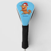 Mooie kerstgarnalen cartoon illustratie golfheadcover (Voorkant)