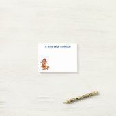 Mooie kerstgarnalen cartoon illustratie post-it® notes (Op bureau)