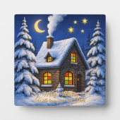 Mooie kerstgroet fotoplaat (Voorkant)