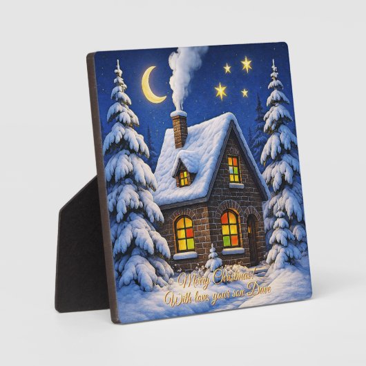 Mooie kerstgroet fotoplaat (Voorkant)