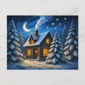 Mooie kerstgroet uitnodiging briefkaart (Voorkant)