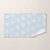 Mooie kersthanddoek in lichtblauw bad handdoek (Handdoek)