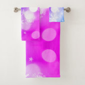 Mooie kersthanddoek met sneeuwvlokken bad handdoek (Insitu)