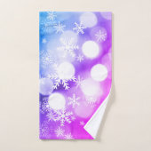 Mooie kersthanddoek met sneeuwvlokken bad handdoek (Handdoek)