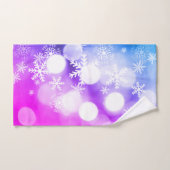 Mooie kersthanddoek met sneeuwvlokken bad handdoek (Handdoek)