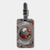 Mooie Kersthartjes Vakantieseizoen Kleuren Bagagelabel (Voorkant verticaal)