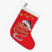 Mooie kersthoed kleine kerstsok (Voorkant (Hangend))