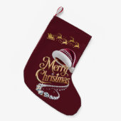 Mooie kersthoed kleine kerstsok (Voorkant (Hangend))