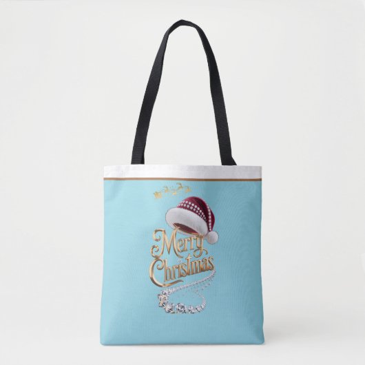 Mooie kersthoed tote bag (Voorkant)