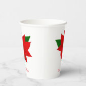 Mooie kerstkaarsbloem papieren bekers (Rechts)