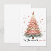 Mooie kerstkaart (Voorkant / Achterkant)