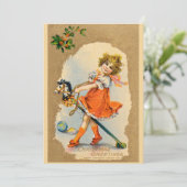 Mooie kerstkaart (Staand voorkant)