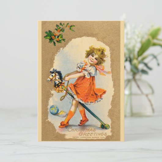 Mooie kerstkaart (Staand voorkant)