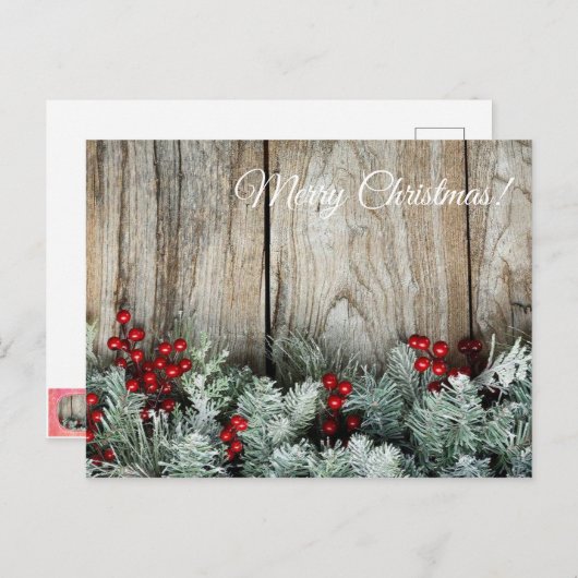 Mooie kerstkaart! briefkaart (Voorkant / Achterkant)