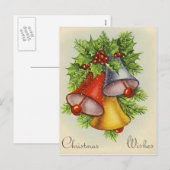 Mooie kerstkaart feestdagenkaart (Voorkant / Achterkant)