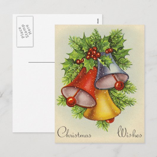 Mooie kerstkaart feestdagenkaart (Voorkant / Achterkant)