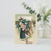 Mooie kerstkaart feestdagenkaart (Staand voorkant)