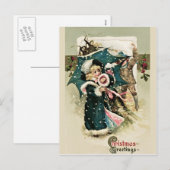 Mooie kerstkaart feestdagenkaart (Voorkant / Achterkant)