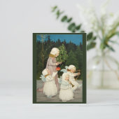 Mooie kerstkaart feestdagenkaart (Staand voorkant)